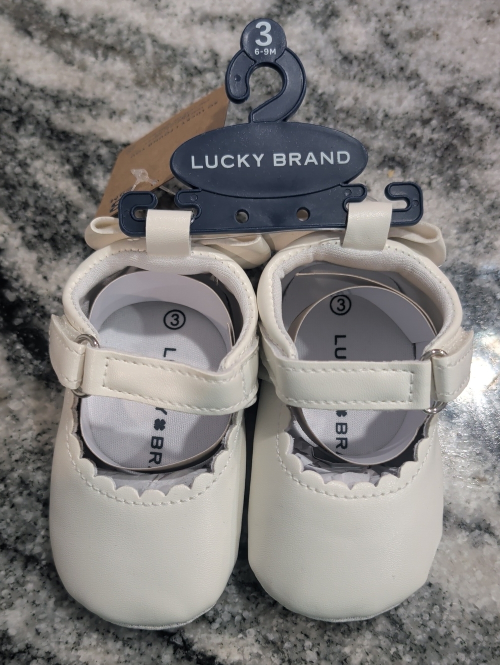 Lucky Brand White Baby Mary Jane Shoes